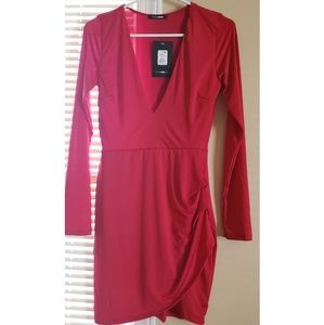 Red fashion nova dress